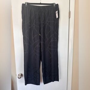 Ralph Lauren Women’s Belting-Motif Jacquard Wide-Leg Pant Plus Size 2X NWT